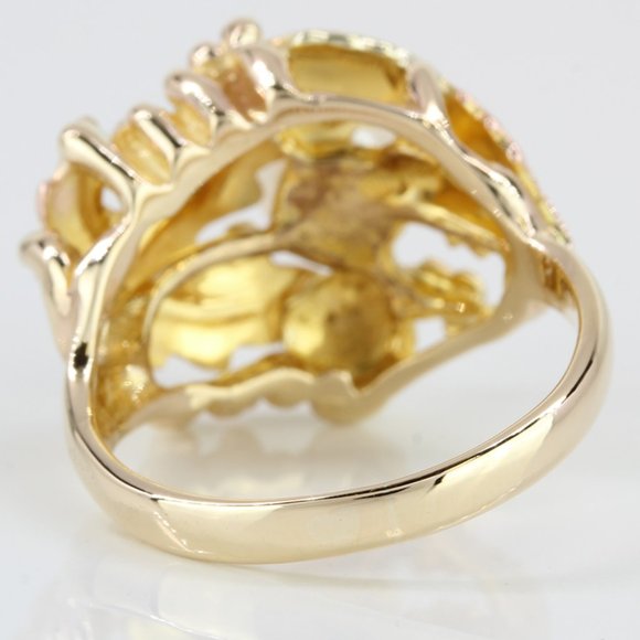 10k Tri-Tone Gold Black Hills Pearl Ring - Picture 6 of 8